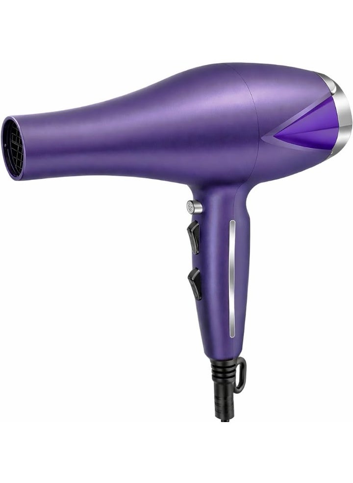 silver chest Professional Salon Hair Dryer | Heavy Duty Motor | Fast Drying & Styling | 1.5 Meter Power Cord | Includes Concentrator Nozzle - Image 2
